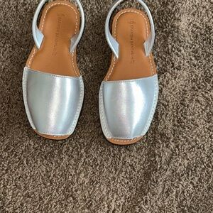 Silver sandals euro 37 never worn